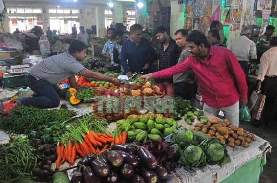 Skyrocketing prices in vegetable markets across Tripura, markets depending on Shillong products Skyrocketing prices in vegetable markets across Tripura, markets depending on Shillong products
